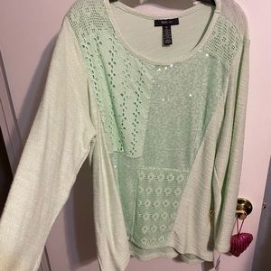 XL NWT Style & Co mint green sweater